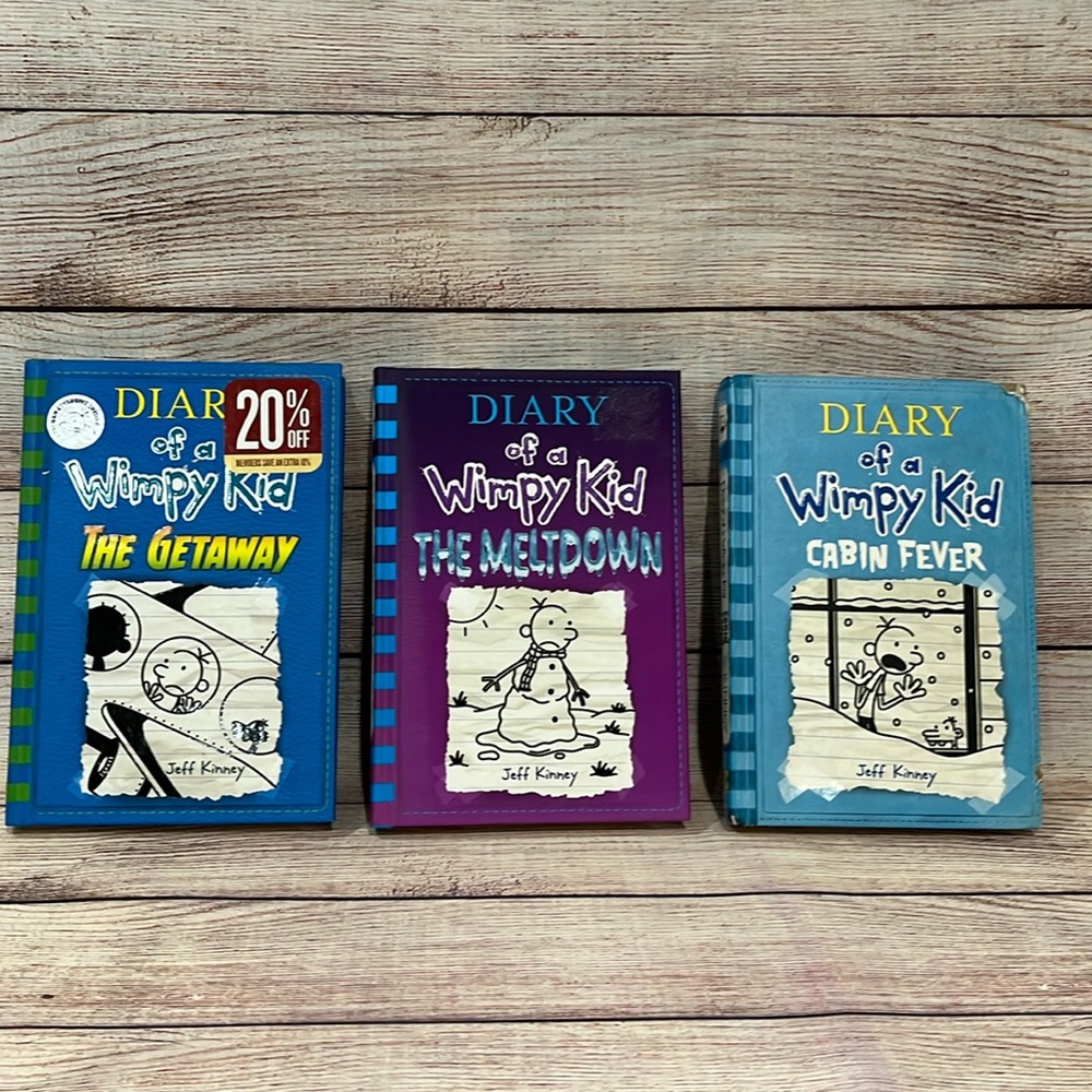 Diary of a Wimpy Kid: The Getaway, The Meltdown and Cabin Fever Book